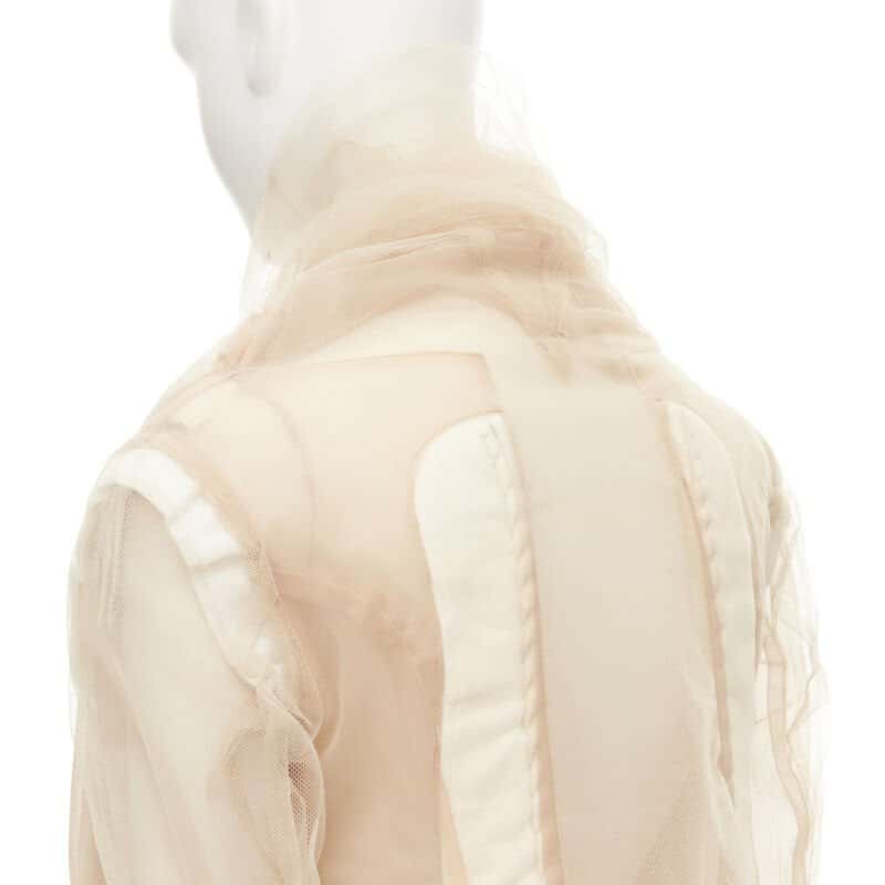 Comme Des Garcons Tulle Inside Jacket Beige Very good condition - Back View