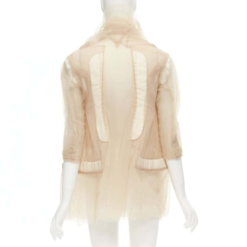 Comme Des Garcons Tulle Inside Jacket Beige Very good condition - Box View