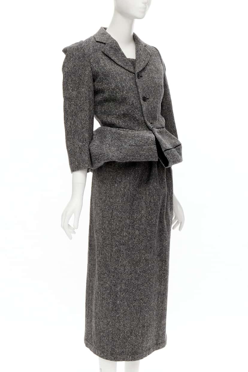 Junya Watanabe Convertible Blazer Dress Grey Wool Never worn - Inside View