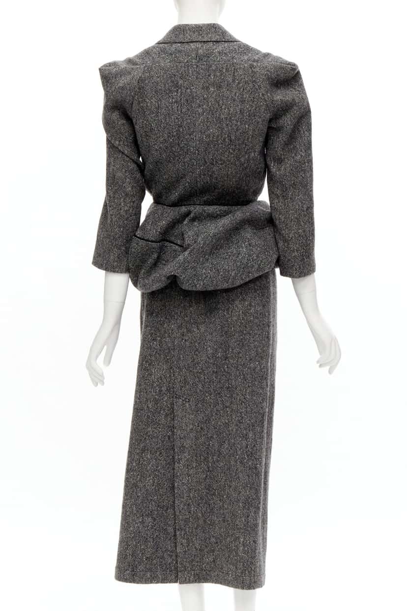 Junya Watanabe Convertible Blazer Dress Grey Wool Never worn - Box View