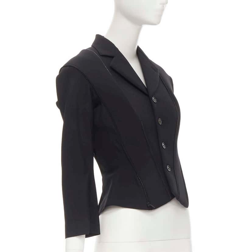 Junya Watanabe Neoprene Blazer Black Never worn - Model View