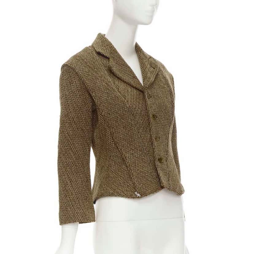 Junya Watanabe Tweed Transformable Jacket Brown Tweed Never worn - Inside View