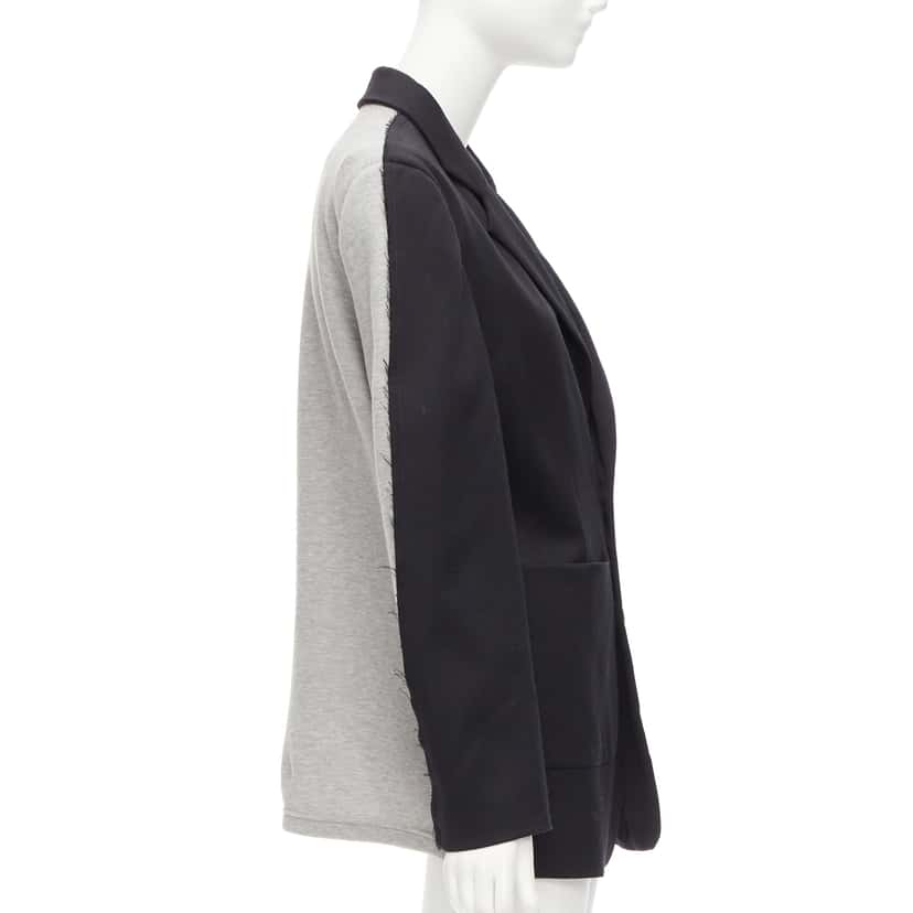 MM6 Fray Edge Blazer Black Polyester Good condition - Front View