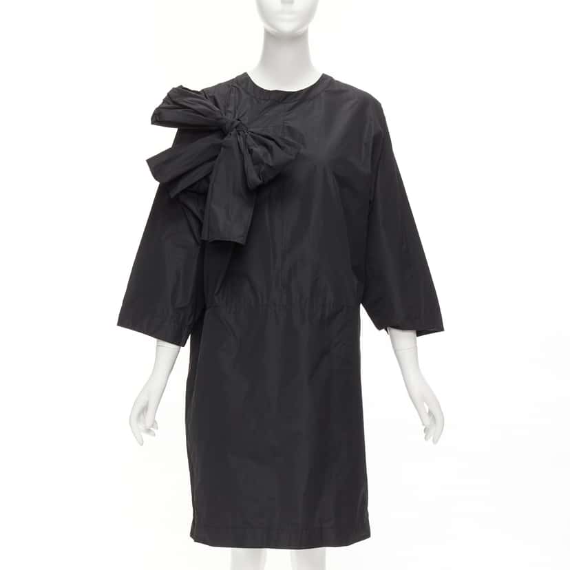 Dries Van Noten Keyhole Tent Dress Black Polyester Very good condition - Front View