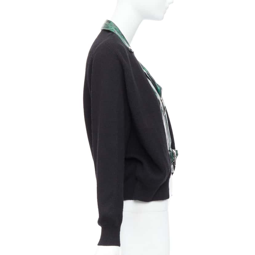 Toga Archives Biker Cardigan Green Leather Good condition - Box View