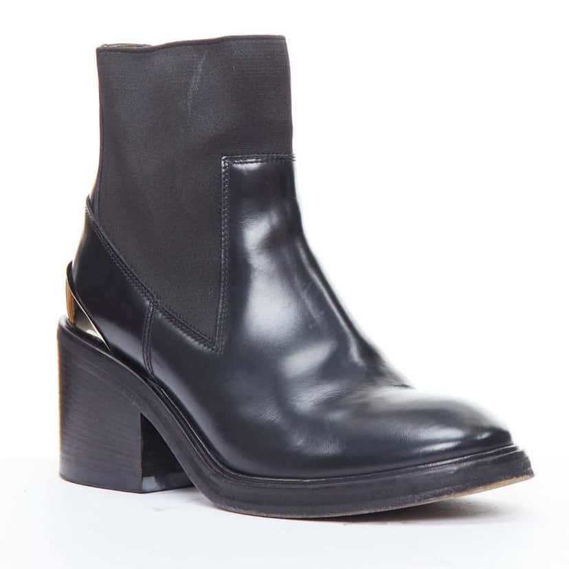 Acne Studios Dion Black Leather Fair condition - Back View