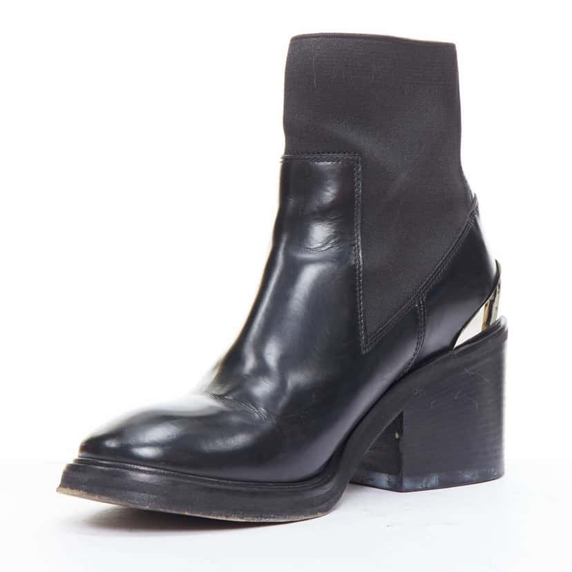 Acne Studios Dion Black Leather Fair condition - Model View