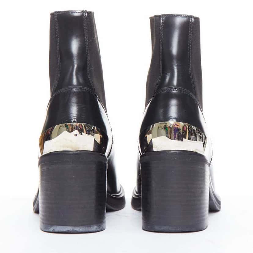 Acne Studios Dion Black Leather Fair condition - Box View