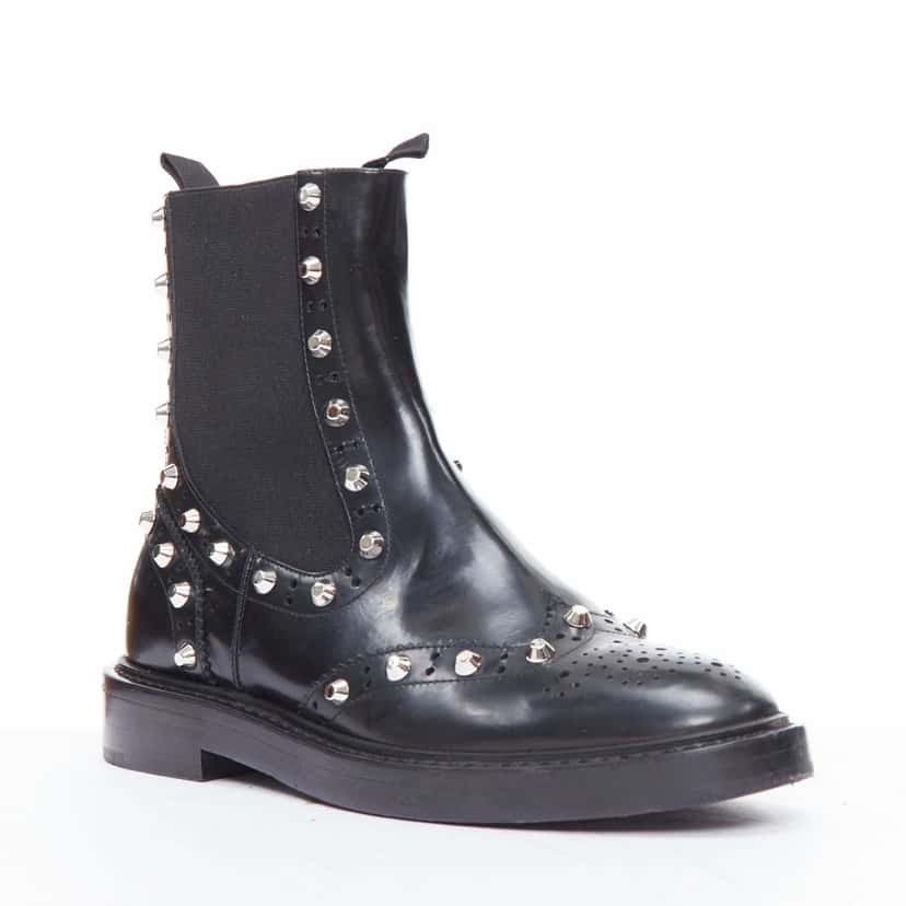 Balenciaga Washed Leather Zip Boots Black Leather Very good condition - Back View