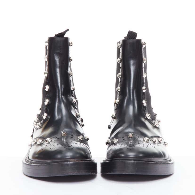 Balenciaga Washed Leather Zip Boots Black Leather Very good condition - Inside View