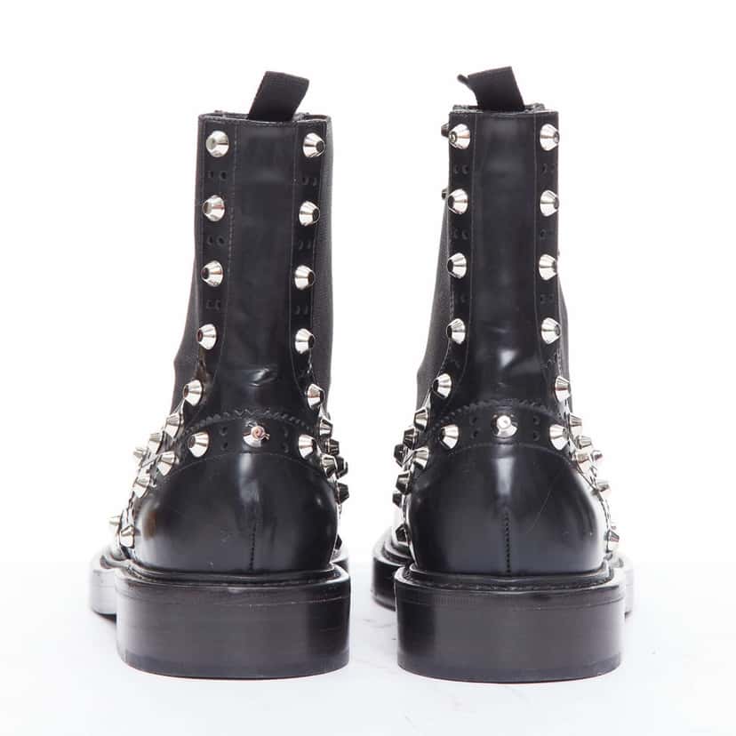 Balenciaga Washed Leather Zip Boots Black Leather Very good condition - Box View