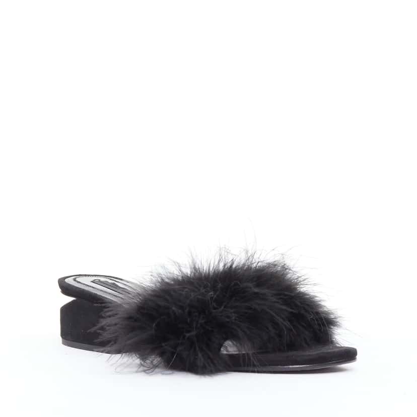Alexander Wang Lou Black Fur Very good condition - Back View