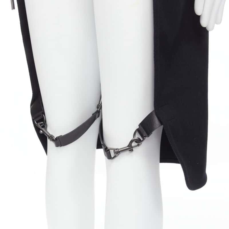 Balenciaga Wool Apron Dungaree Black Wool Never worn - Back View