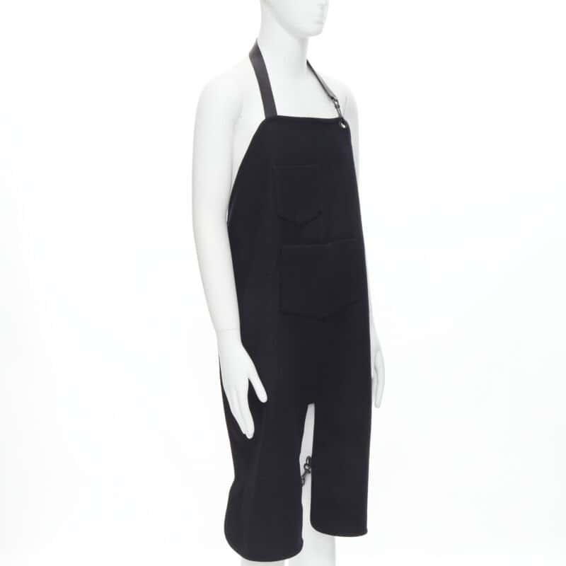 Balenciaga Wool Apron Dungaree Black Wool Never worn - Inside View