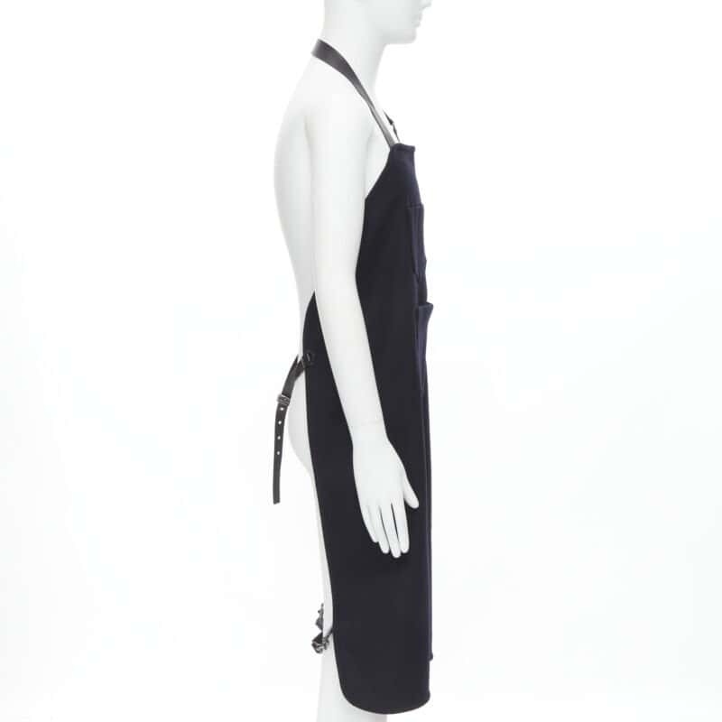 Balenciaga Wool Apron Dungaree Black Wool Never worn - Model View