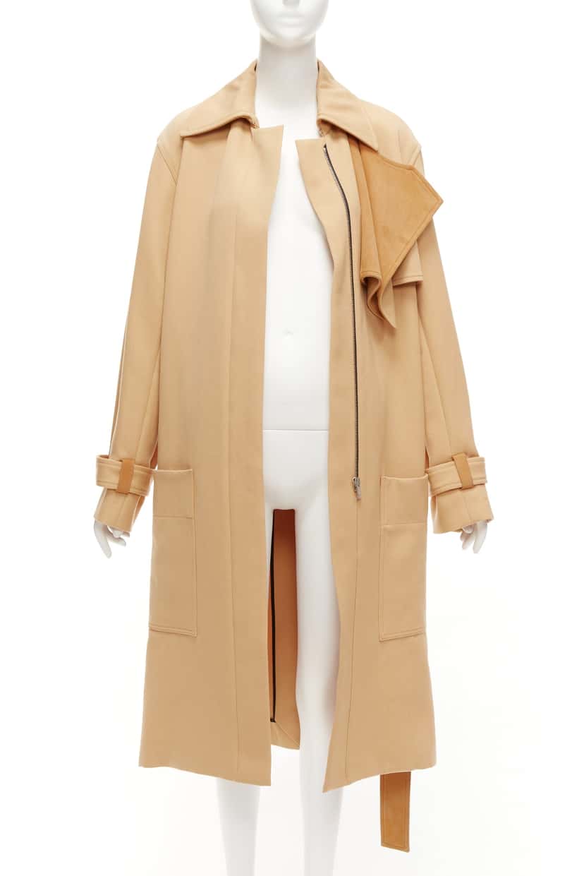 Celine Tan Deconstructed Trench Brown Wool Very good condition - Inside View