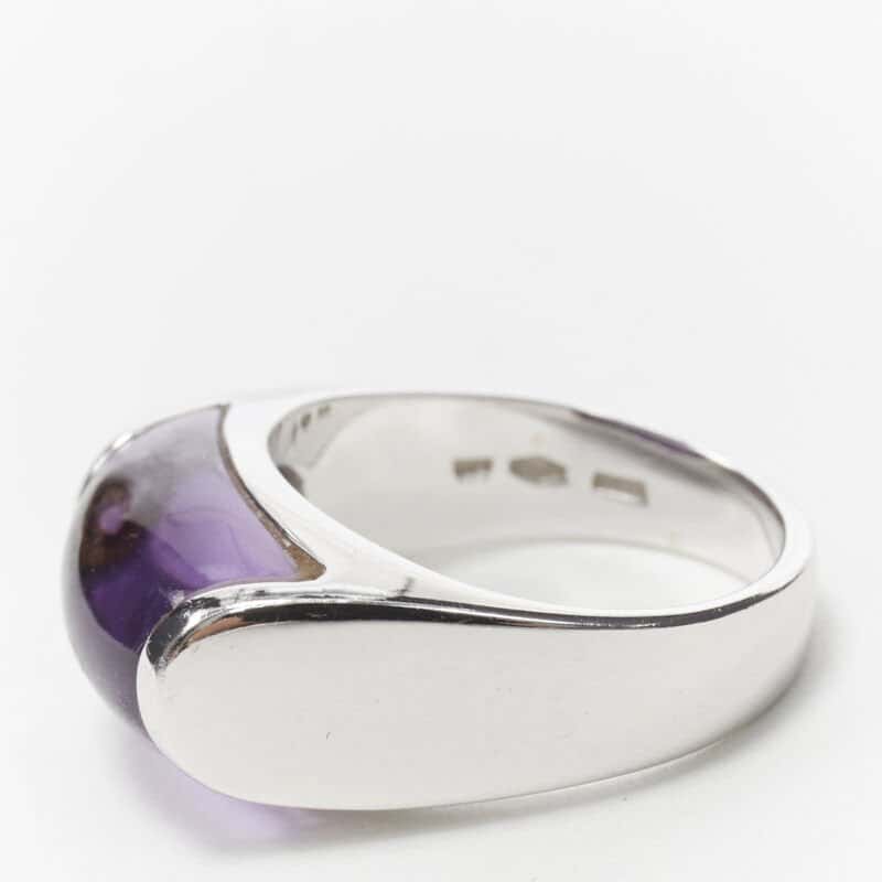 Bvlgari Amethyst Stone Ring Silver Silver Good condition - Box View