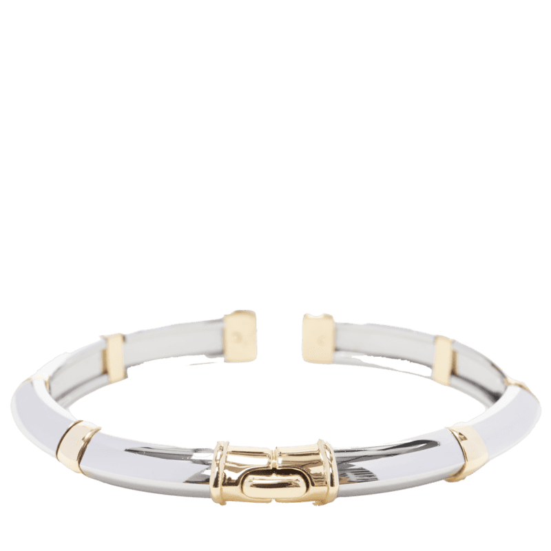 Bvlgari White Yellow Gold Bangle Gold Good condition - Front View