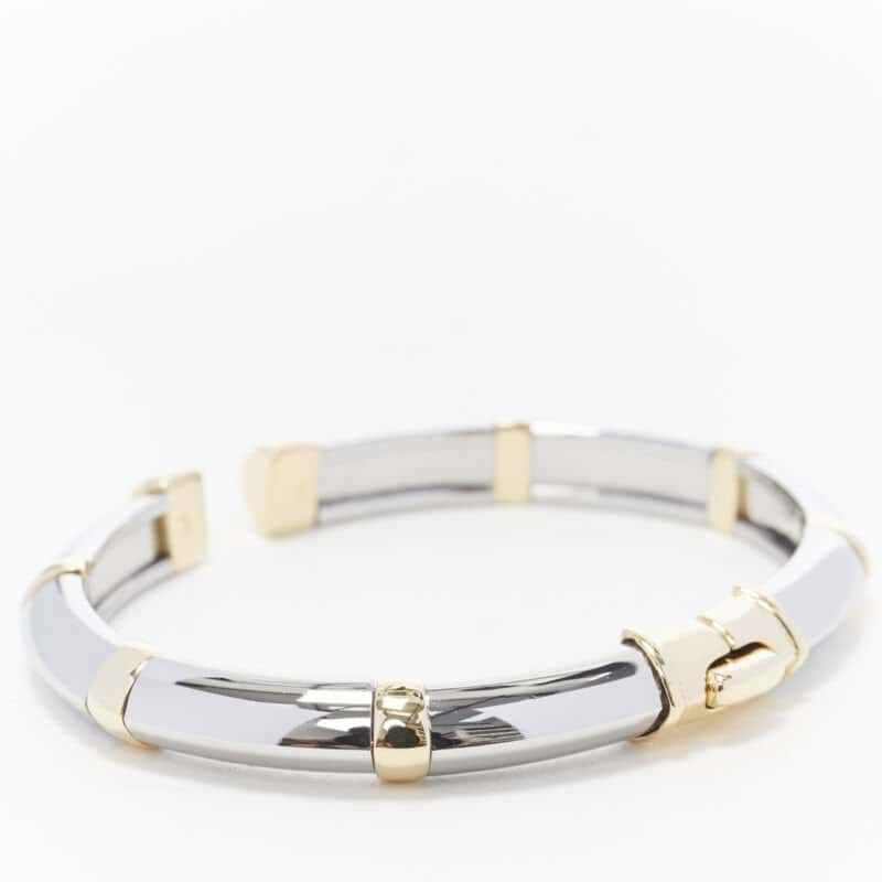 Bvlgari White Yellow Gold Bangle Gold Good condition - Back View