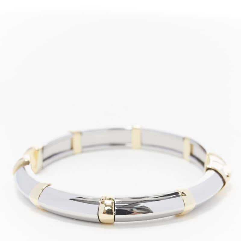 Bvlgari White Yellow Gold Bangle Gold Good condition - Inside View