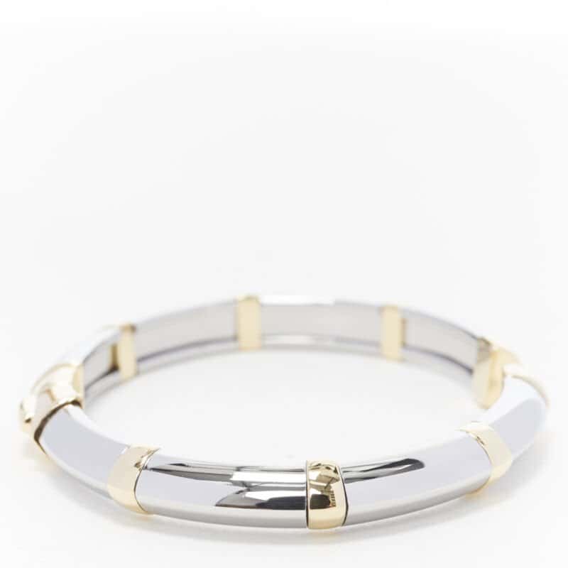 Bvlgari White Yellow Gold Bangle Gold Good condition - Box View