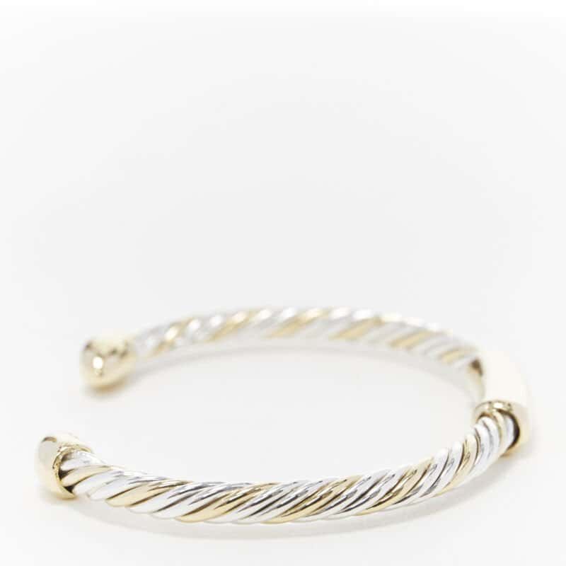Bvlgari White Yellow Twist Bracelet Gold Good condition - Inside View
