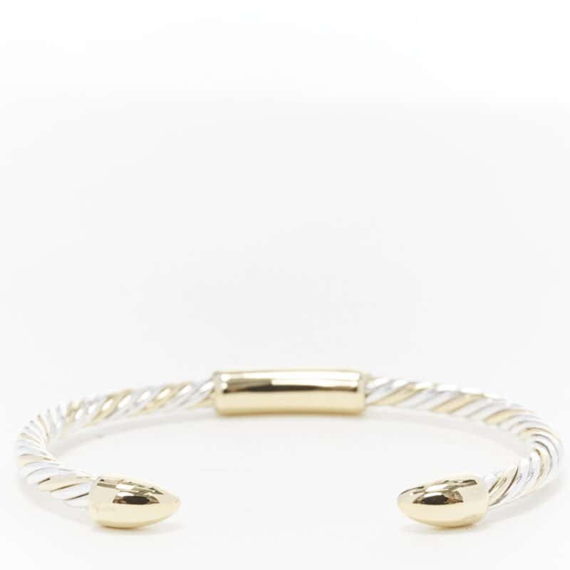 Bvlgari White Yellow Twist Bracelet Gold Good condition - Model View