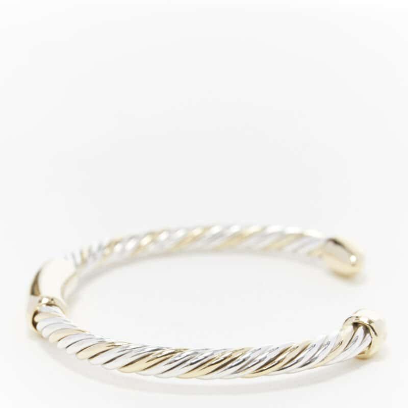 Bvlgari White Yellow Twist Bracelet Gold Good condition - Box View
