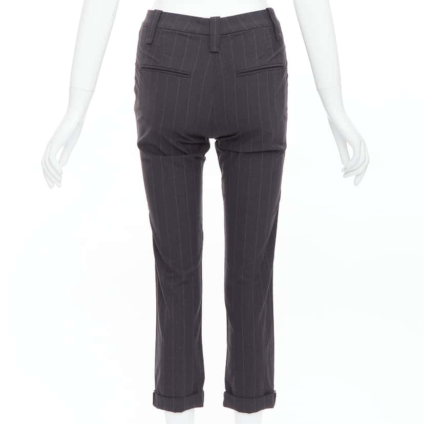 Brunello Cucinelli Twill Tapered Pants Grey Wool Very good condition - Box View