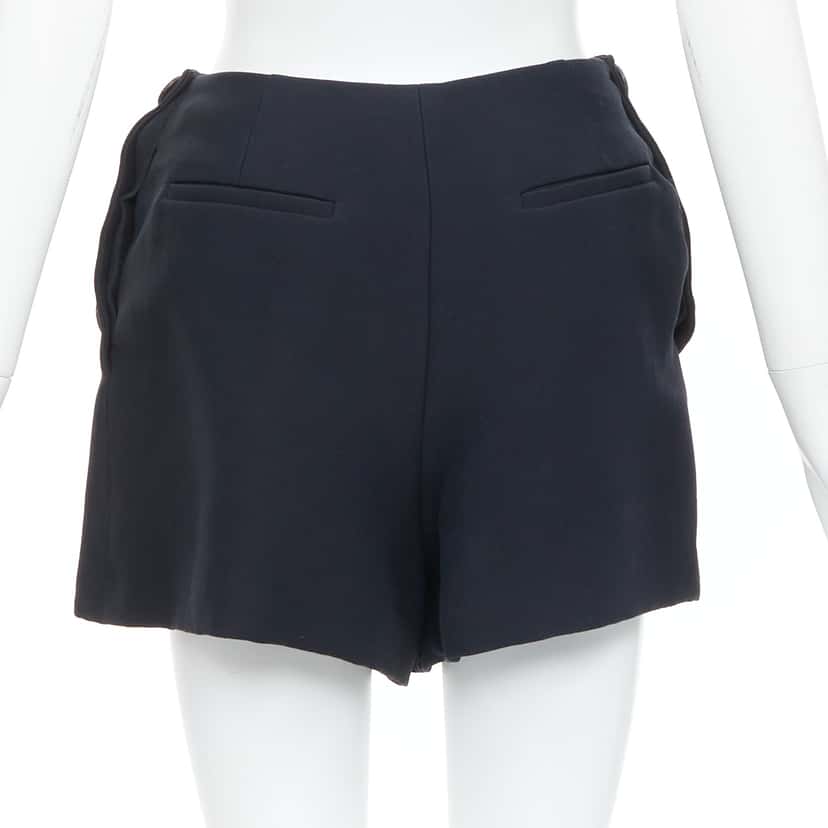 Dior Nautical Pleat Skirt Black Wool Very good condition - Model View