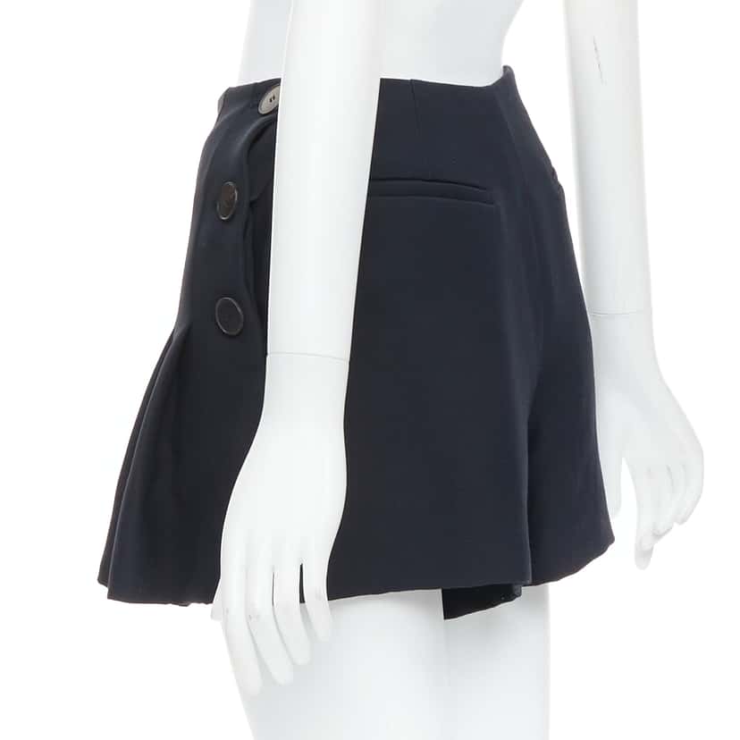 Dior Nautical Pleat Skirt Black Wool Very good condition - Box View