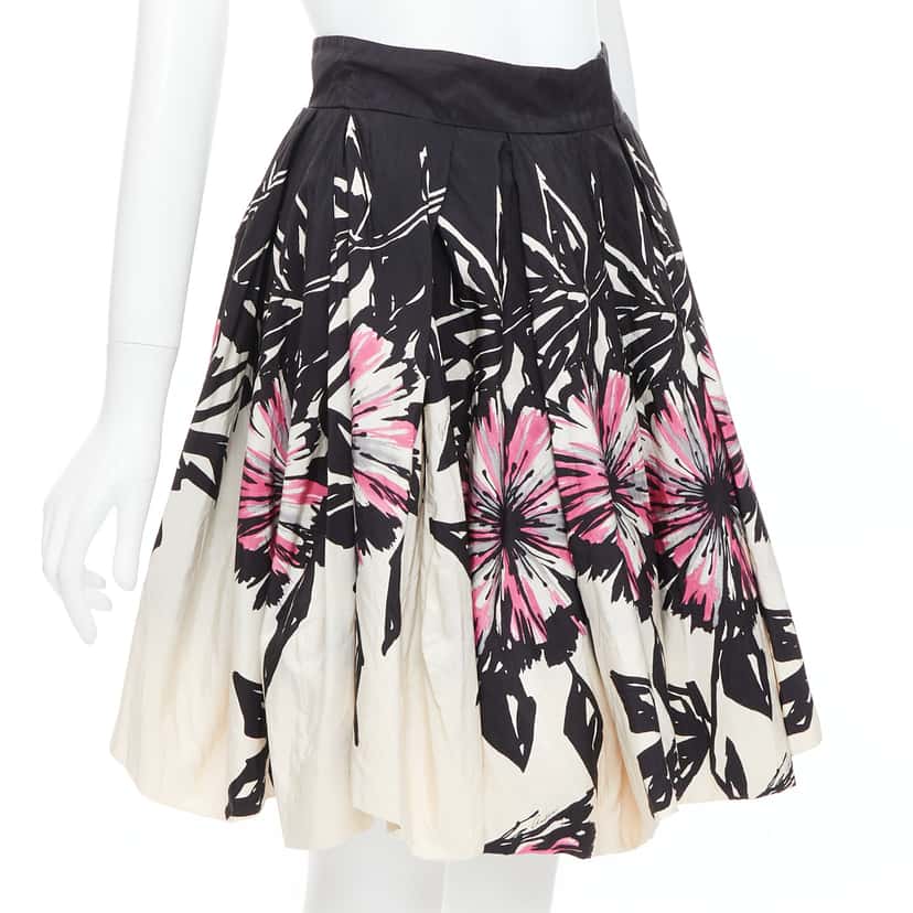 Gucci Abstract Bubble Skirt Beige Silk Good condition - Inside View