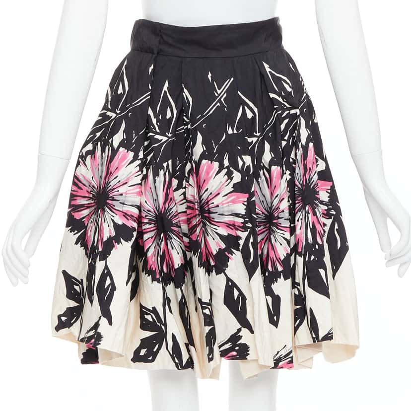 Gucci Abstract Bubble Skirt Beige Silk Good condition - Box View