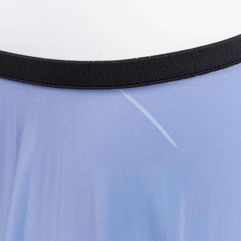 Celine Pleated Blue Skirt Blue Fair condition - Back View