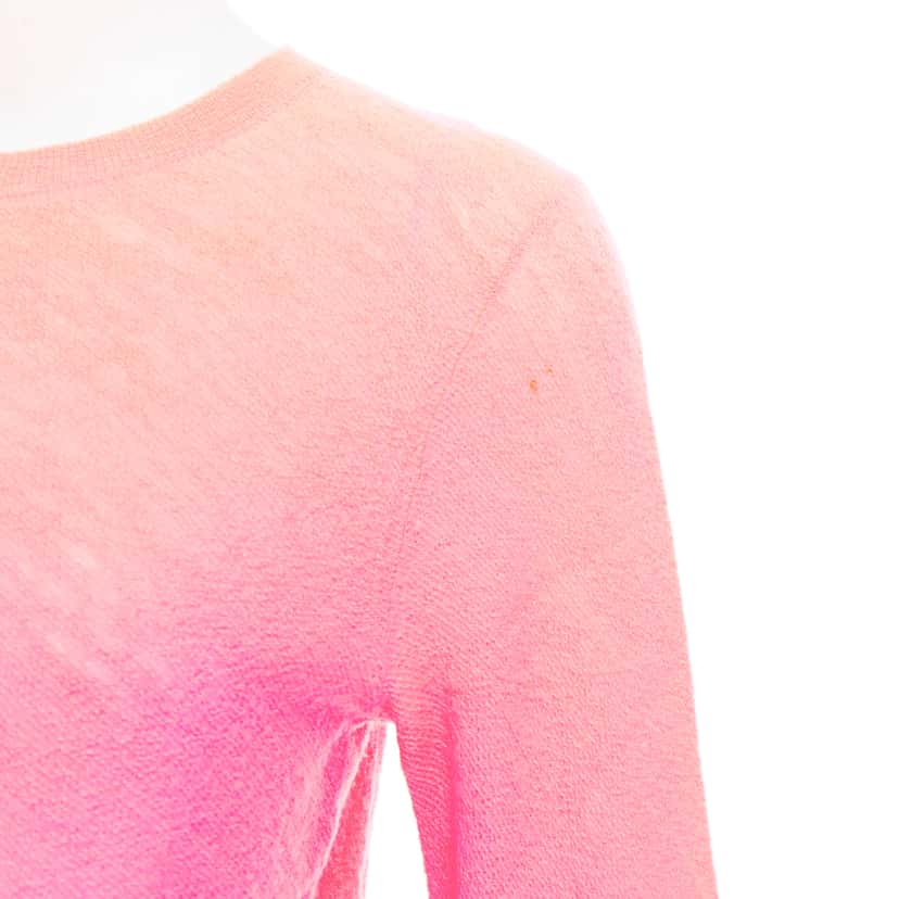 Celine Neon Coral Sweater Pink Wool Very good condition - Back View