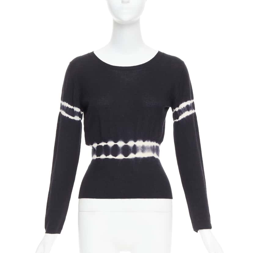 Miu Miu Tie Dye Pullover Black Cashmere Good condition - Front View