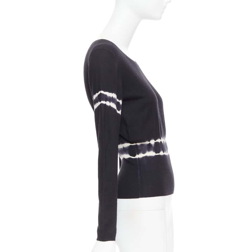 Miu Miu Tie Dye Pullover Black Cashmere Good condition - Model View