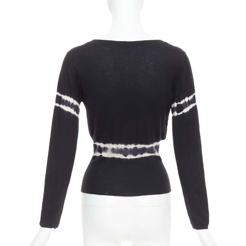 Miu Miu Tie Dye Pullover Black Cashmere Good condition - Box View