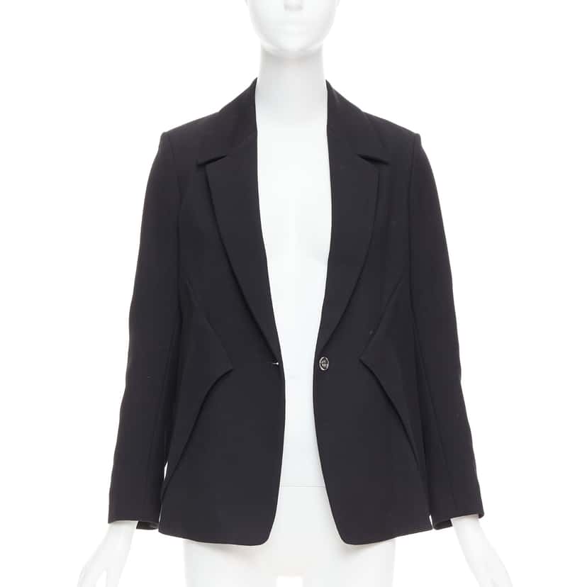 Yves Saint Laurent Deconstructed Blazer Black Wool Very good condition - Inside View