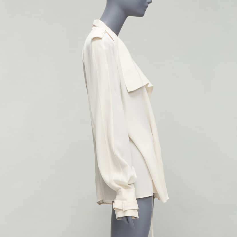 Tom Ford Silk Trench Jacket Beige Silk Very good condition - Model View