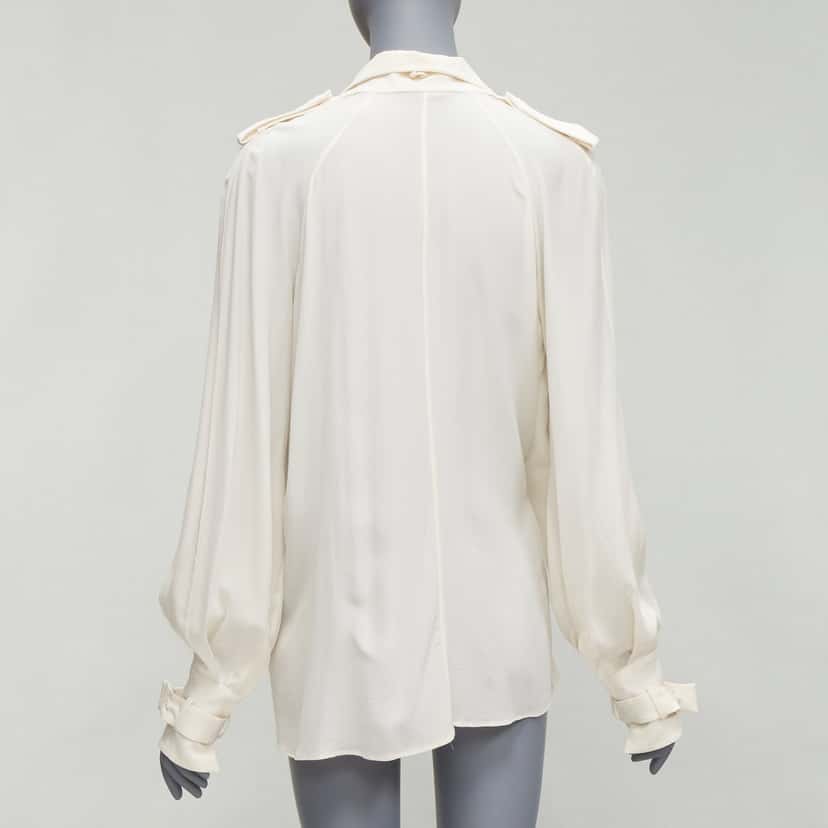Tom Ford Silk Trench Jacket Beige Silk Very good condition - Box View