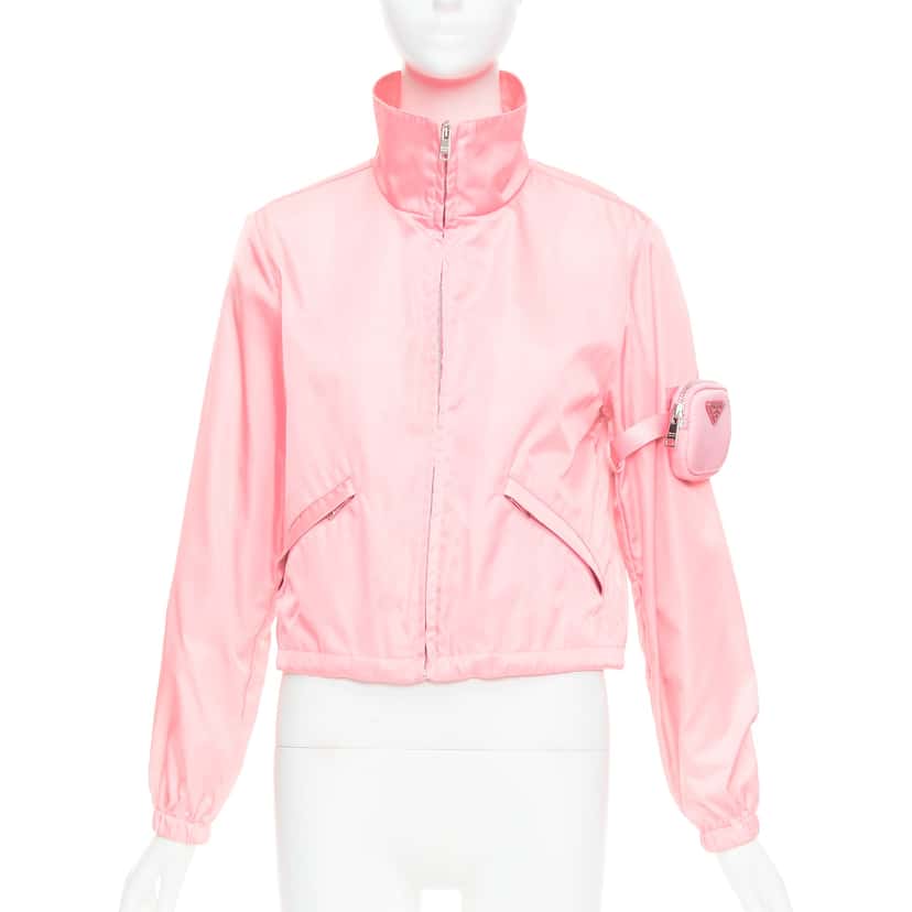 Prada Nylon Pouch Anorak Pink Very good condition - Front View