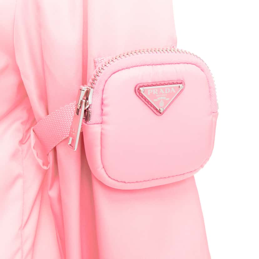 Prada Nylon Pouch Anorak Pink Very good condition - Back View