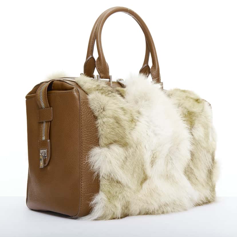 Michael Kors Scaled Gia Tote Brown Fur Good condition - Front View