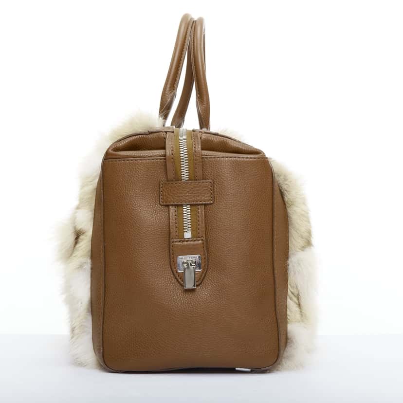 Michael Kors Scaled Gia Tote Brown Fur Good condition - Model View