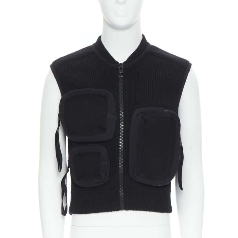 Louis Vuitton Utility Ribbed Vest Black Polyamide Very good condition - Front View