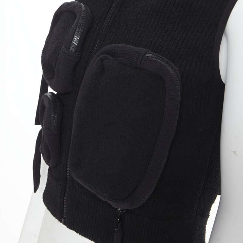 Louis Vuitton Utility Ribbed Vest Black Polyamide Very good condition - Back View