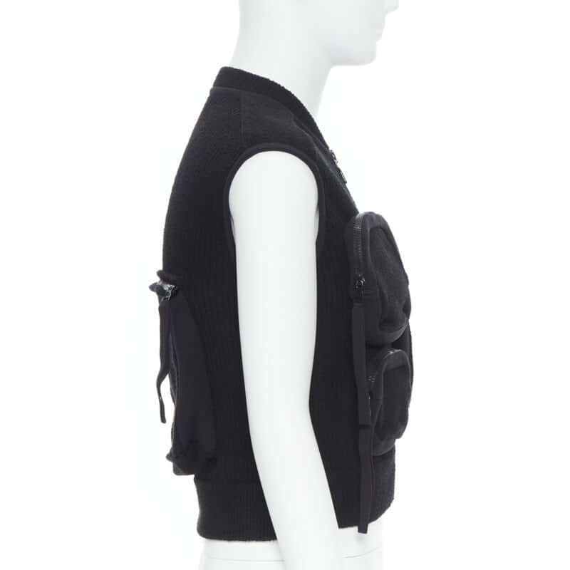 Louis Vuitton Utility Ribbed Vest Black Polyamide Very good condition - Box View