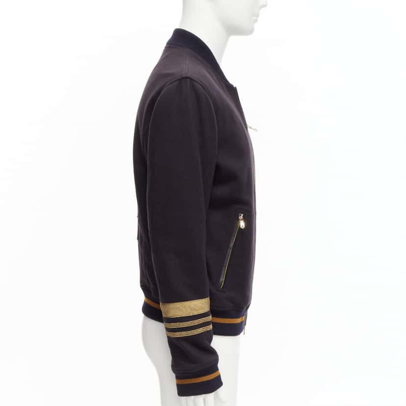 Dolce & Gabbana Navy Wool Longline Coat Black Wool Never worn - Box View