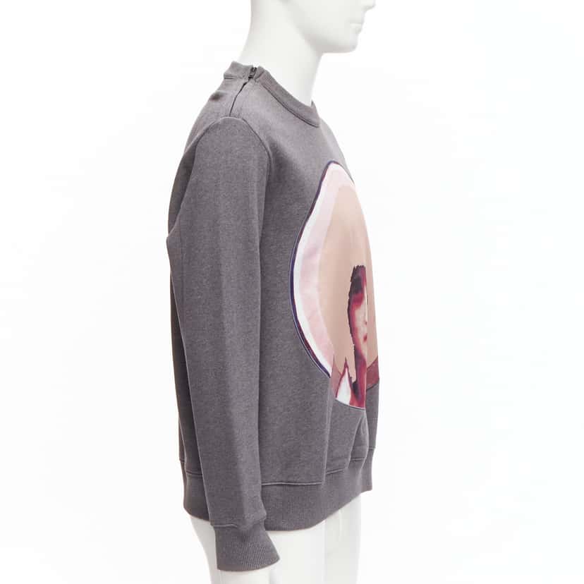Givenchy Madonna Print Sweater Grey Cotton Never worn - Model View